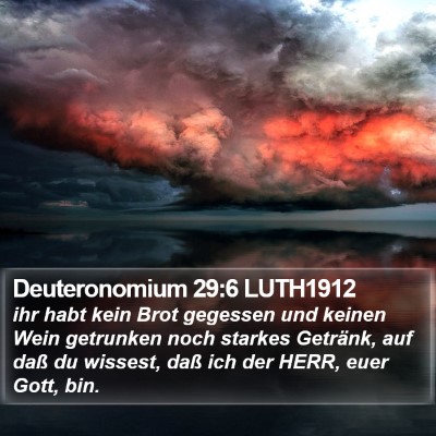 Deuteronomium 29:6 LUTH1912 Bible Verse Image