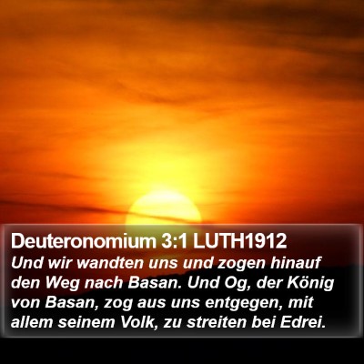 Deuteronomium 3:1 LUTH1912 Bible Verse Image