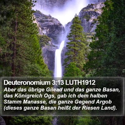 Deuteronomium 3:13 LUTH1912 Bible Verse Image