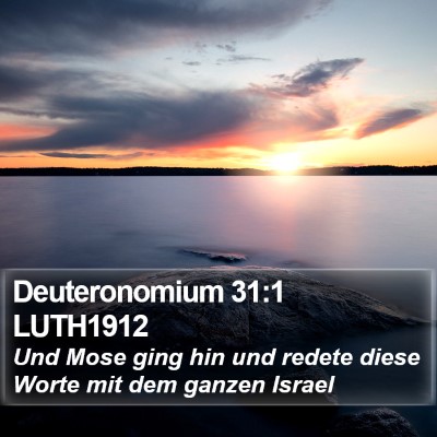 Deuteronomium 31:1 LUTH1912 Bible Verse Image