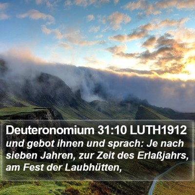 Deuteronomium 31:10 LUTH1912 Bible Verse Image