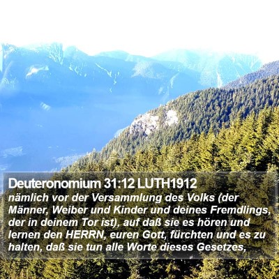 Deuteronomium 31:12 LUTH1912 Bible Verse Image