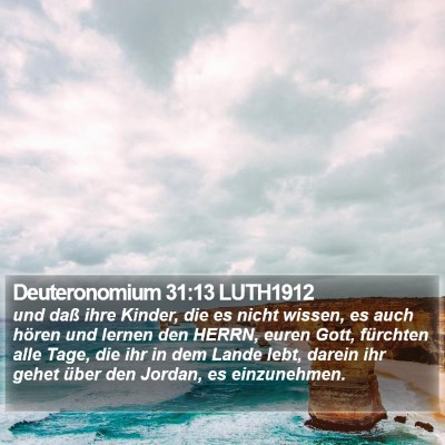 Deuteronomium 31:13 LUTH1912 Bible Verse Image