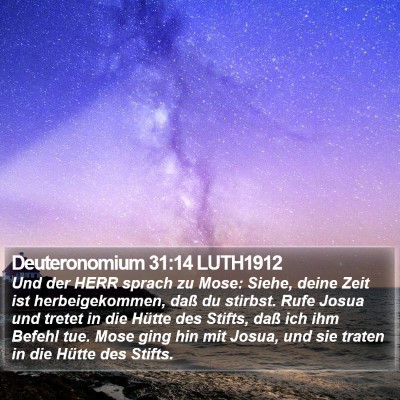 Deuteronomium 31:14 LUTH1912 Bible Verse Image