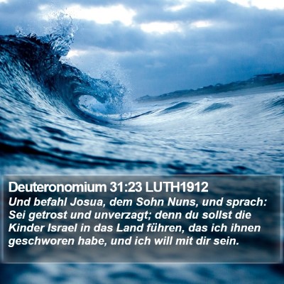 Deuteronomium 31:23 LUTH1912 Bible Verse Image