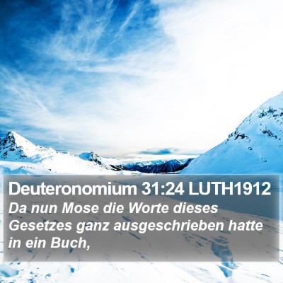 Deuteronomium 31:24 LUTH1912 Bible Verse Image