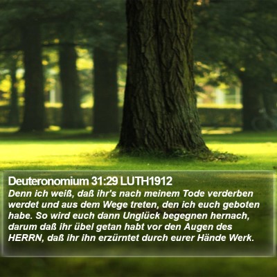 Deuteronomium 31:29 LUTH1912 Bible Verse Image