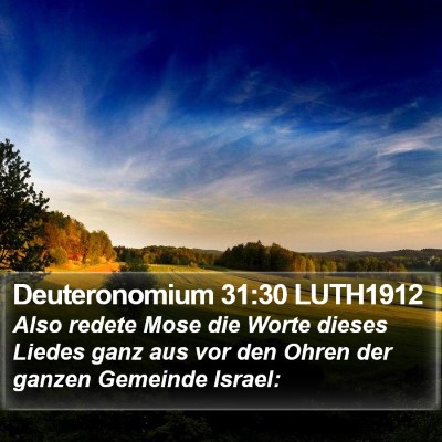 Deuteronomium 31:30 LUTH1912 Bible Verse Image