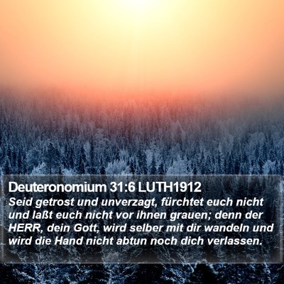 Deuteronomium 31:6 LUTH1912 Bible Verse Image