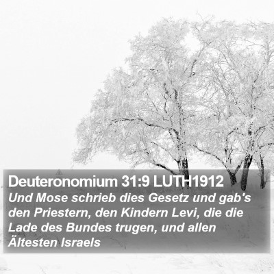 Deuteronomium 31:9 LUTH1912 Bible Verse Image