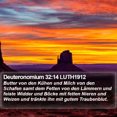 Deuteronomium 32:14 LUTH1912 Bible Verse Image