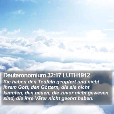 Deuteronomium 32:17 LUTH1912 Bible Verse Image