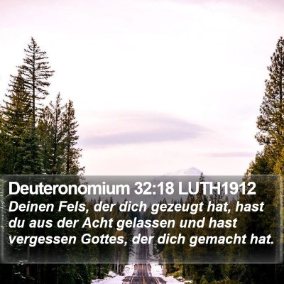 Deuteronomium 32:18 LUTH1912 Bible Verse Image