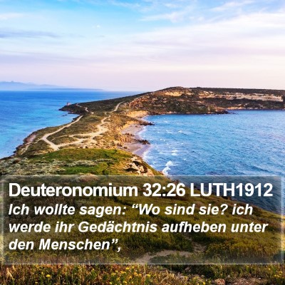 Deuteronomium 32:26 LUTH1912 Bible Verse Image
