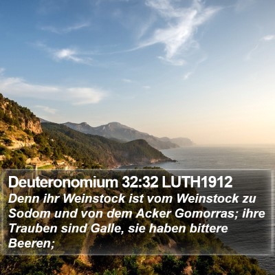 Deuteronomium 32:32 LUTH1912 Bible Verse Image