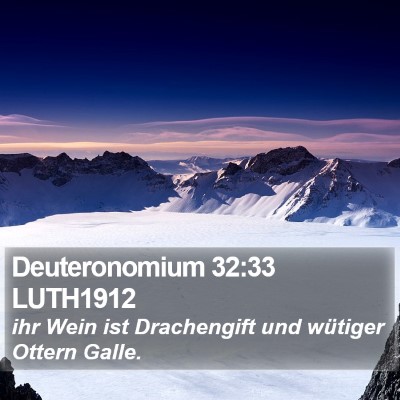 Deuteronomium 32:33 LUTH1912 Bible Verse Image