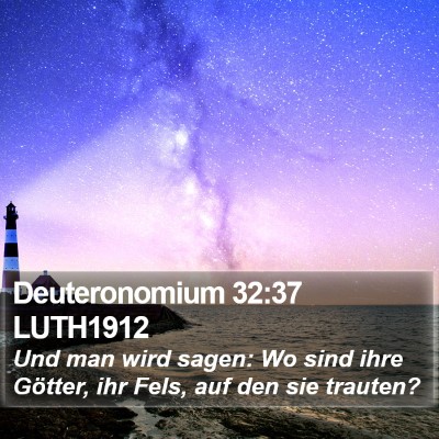 Deuteronomium 32:37 LUTH1912 Bible Verse Image