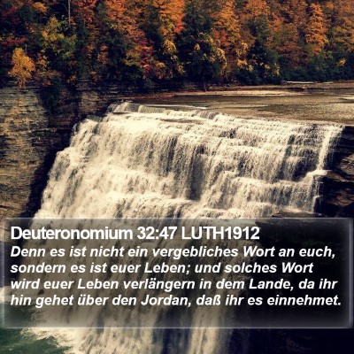 Deuteronomium 32:47 LUTH1912 Bible Verse Image