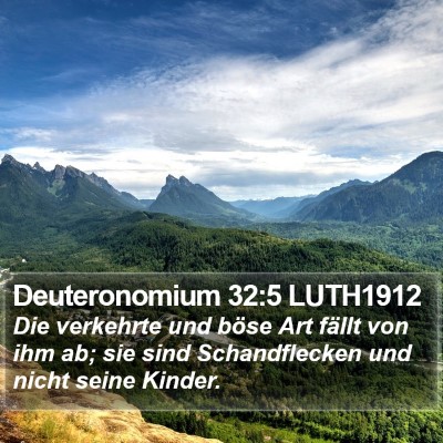 Deuteronomium 32:5 LUTH1912 Bible Verse Image