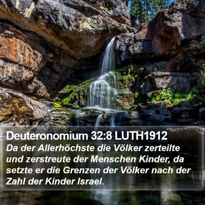 Deuteronomium 32:8 LUTH1912 Bible Verse Image