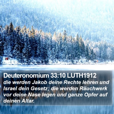 Deuteronomium 33:10 LUTH1912 Bible Verse Image