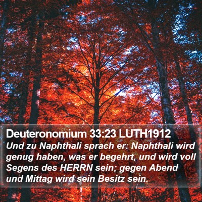 Deuteronomium 33:23 LUTH1912 Bible Verse Image