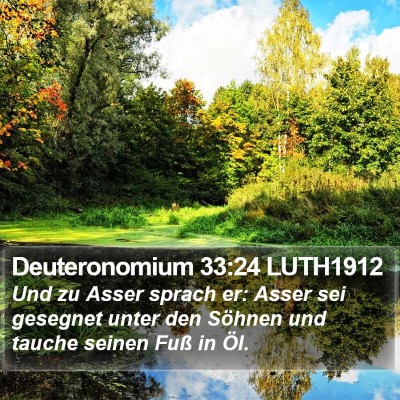 Deuteronomium 33:24 LUTH1912 Bible Verse Image