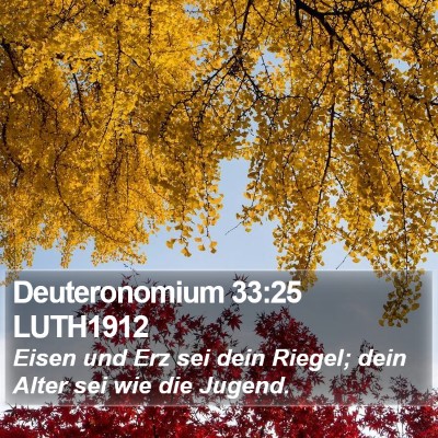 Deuteronomium 33:25 LUTH1912 Bible Verse Image