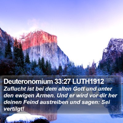 Deuteronomium 33:27 LUTH1912 Bible Verse Image