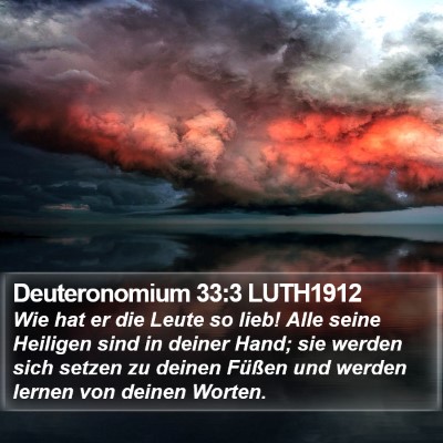 Deuteronomium 33:3 LUTH1912 Bible Verse Image
