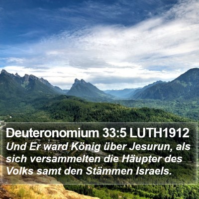 Deuteronomium 33:5 LUTH1912 Bible Verse Image