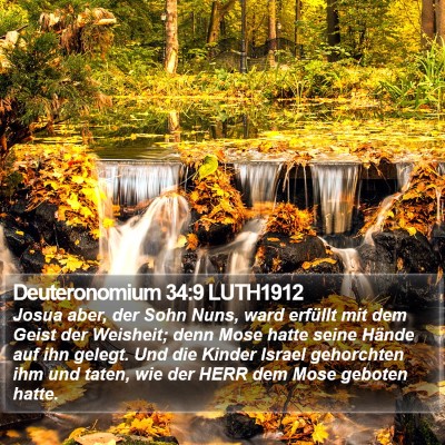 Deuteronomium 34:9 LUTH1912 Bible Verse Image