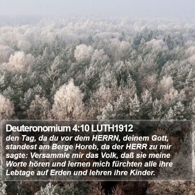 Deuteronomium 4:10 LUTH1912 Bible Verse Image