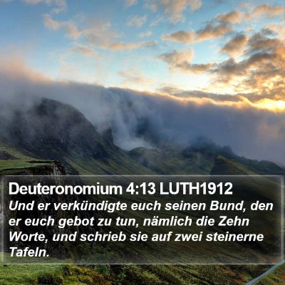 Deuteronomium 4:13 LUTH1912 Bible Verse Image