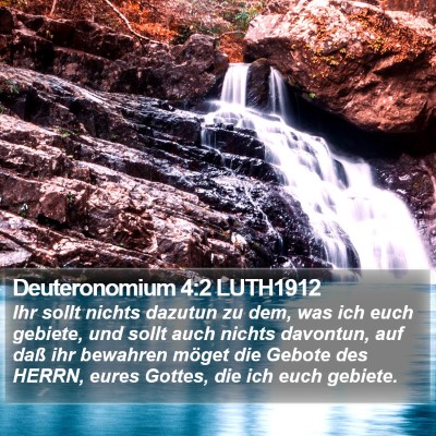 Deuteronomium 4:2 LUTH1912 Bible Verse Image