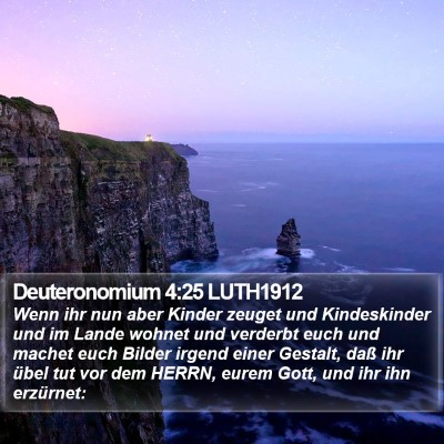 Deuteronomium 4:25 LUTH1912 Bible Verse Image