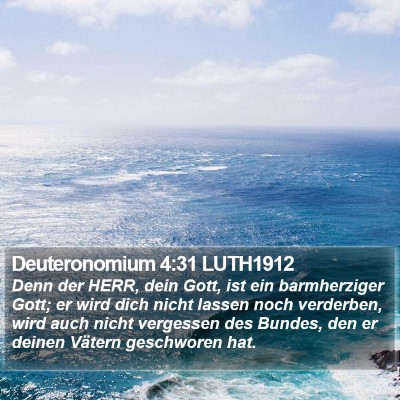 Deuteronomium 4:31 LUTH1912 Bible Verse Image