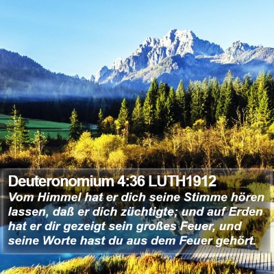 Deuteronomium 4:36 LUTH1912 Bible Verse Image