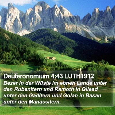 Deuteronomium 4:43 LUTH1912 Bible Verse Image
