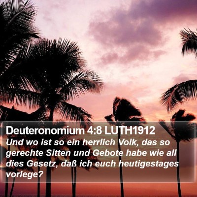 Deuteronomium 4:8 LUTH1912 Bible Verse Image