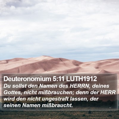 Deuteronomium 5:11 LUTH1912 Bible Verse Image