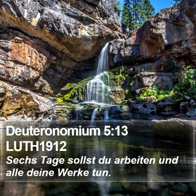Deuteronomium 5:13 LUTH1912 Bible Verse Image