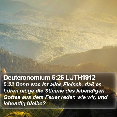 Deuteronomium 5:26 LUTH1912 Bible Verse Image