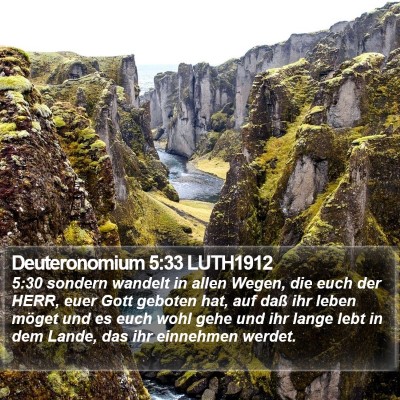 Deuteronomium 5:33 LUTH1912 Bible Verse Image