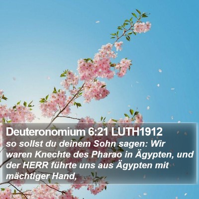 Deuteronomium 6:21 LUTH1912 Bible Verse Image