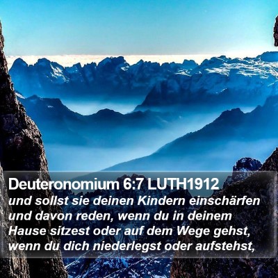 Deuteronomium 6:7 LUTH1912 Bible Verse Image