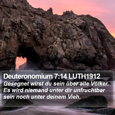 Deuteronomium 7:14 LUTH1912 Bible Verse Image