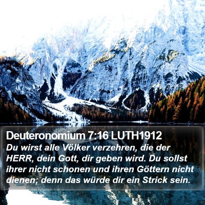 Deuteronomium 7:16 LUTH1912 Bible Verse Image