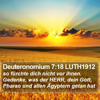 Deuteronomium 7:18 LUTH1912 Bible Verse Image