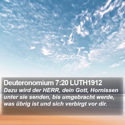 Deuteronomium 7:20 LUTH1912 Bible Verse Image